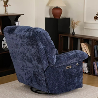 Canapé inclinable à bascule à siège unique le plus vendu nouvellement conçu avec coussin confortable surdimensionné pivotant à 360 °