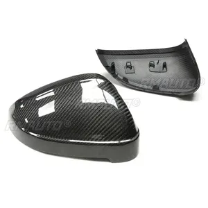 Cubierta de Espejo Lateral de Fibra de Carbono Real para Auto, Reemplazo de la Cubierta del Espejo Retrovisor, Estilo OEM, para Audi A4 B9 S4 A5 S5 2017-IN - Product Image 4