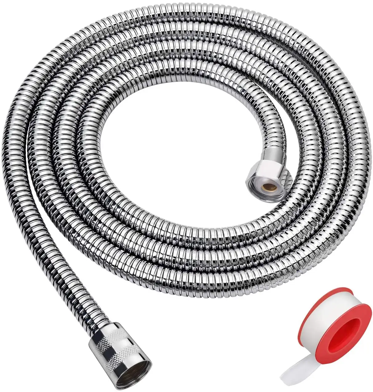 Blissland Shower Hose 79 Inches Extra Long Chrome Handheld Shower Head Hose