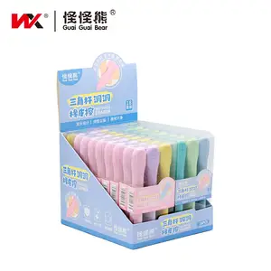 2024 Nieuwe Creatieve Grip 2b Gum Voor Studenten En Kinderen Leuke Briefpapier Macaron Gekleurde Gum Aangepaste Fabriek Groothandel