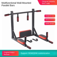 Barre de traction et de musculation murale multifonctionnelle en acier avec barres simples et doubles pour entraînement à domicile en salle de sport intérieure