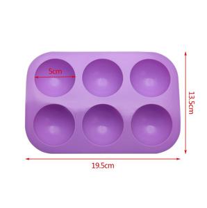 HY 6 agujeros DIY molde <span class=keywords><strong>de</strong></span> pastel <span class=keywords><strong>de</strong></span> silicona <span class=keywords><strong>para</strong></span> <span class=keywords><strong>Chocolate</strong></span> - Product Image 2