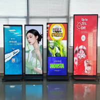 Tótem de Señalización Digital Vertical de Pantalla Completa, Kiosco de Publicidad Interior para Centros Comerciales