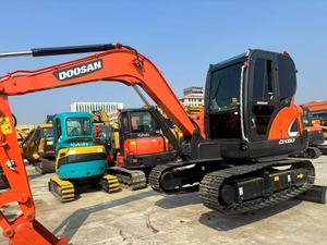 Doosan รถขุด DH60มือสอง6ton ตีนตะขาบขนาดเล็กพร้อมเครื่องยนต์ - Product Image 4