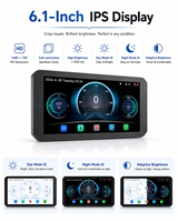 6.1 inç Motosiklet DVR'ı CarPlay Android Auto TPMS GPS Navigasyon Cihazı Çift 2K Kamera Model L310 WiFi Güncellemeleri BSD
