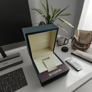 Cajas de Regalo de Madera para Relojes, Personalizadas, de Lujo, de Alta Calidad, con Acabado Mate, Negras, Individuales, Vacías, de Papel, para Relojes Automáticos - Product Image 3