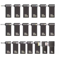 Adaptateur de charge USB Type-C femelle vers DC 100W mâle en alliage de zinc, convertisseur de connecteur d'alimentation PD pour ordinateur portable Dell HP Lenovo