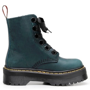 Bottes mi-mollet à plateforme pour femmes, grande taille, en cuir de vache véritable, chaussures épaisses pour femmes, <span class=keywords><strong>bottines</strong></span> mi-mollet style universitaire - Product Image 4