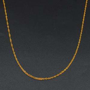 Collar de Cadena de Acero Inoxidable Hipoalergénico, Sin Decoloración, Oro Real de 18k, Oro Sólido, para Hombres, Mujeres y Niños - Product Image 4