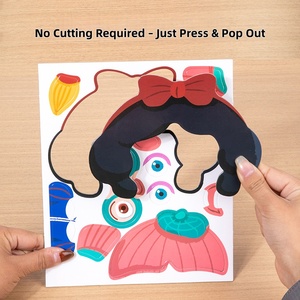 Gioco Educativo Montessori Unico per lo Sviluppo Cerebrale, Gioco di Ruolo per Bambini, <span class=keywords><strong>Puzzle</strong></span> Cambia-Faccia per Bambini - Product Image 3