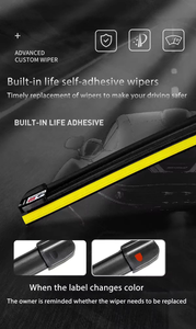 YOUNGLOOK YL-626 Kit d'essuie-glaces en caoutchouc sans cadre multi-tailles 16/18/20/22 pouces, couvre 95% des véhicules de tourisme, pour <span class=keywords><strong>garage</strong></span> domestique - Product Image 2