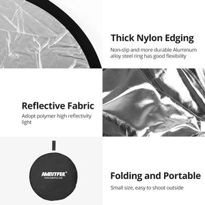 Godox — <span class=keywords><strong>réflecteur</strong></span> rond léger <span class=keywords><strong>pliable</strong></span> 2 en 1, 110cm 43 pouces, pour Studio de photographie, disque de <span class=keywords><strong>Photo</strong></span> multiple - Product Image 2