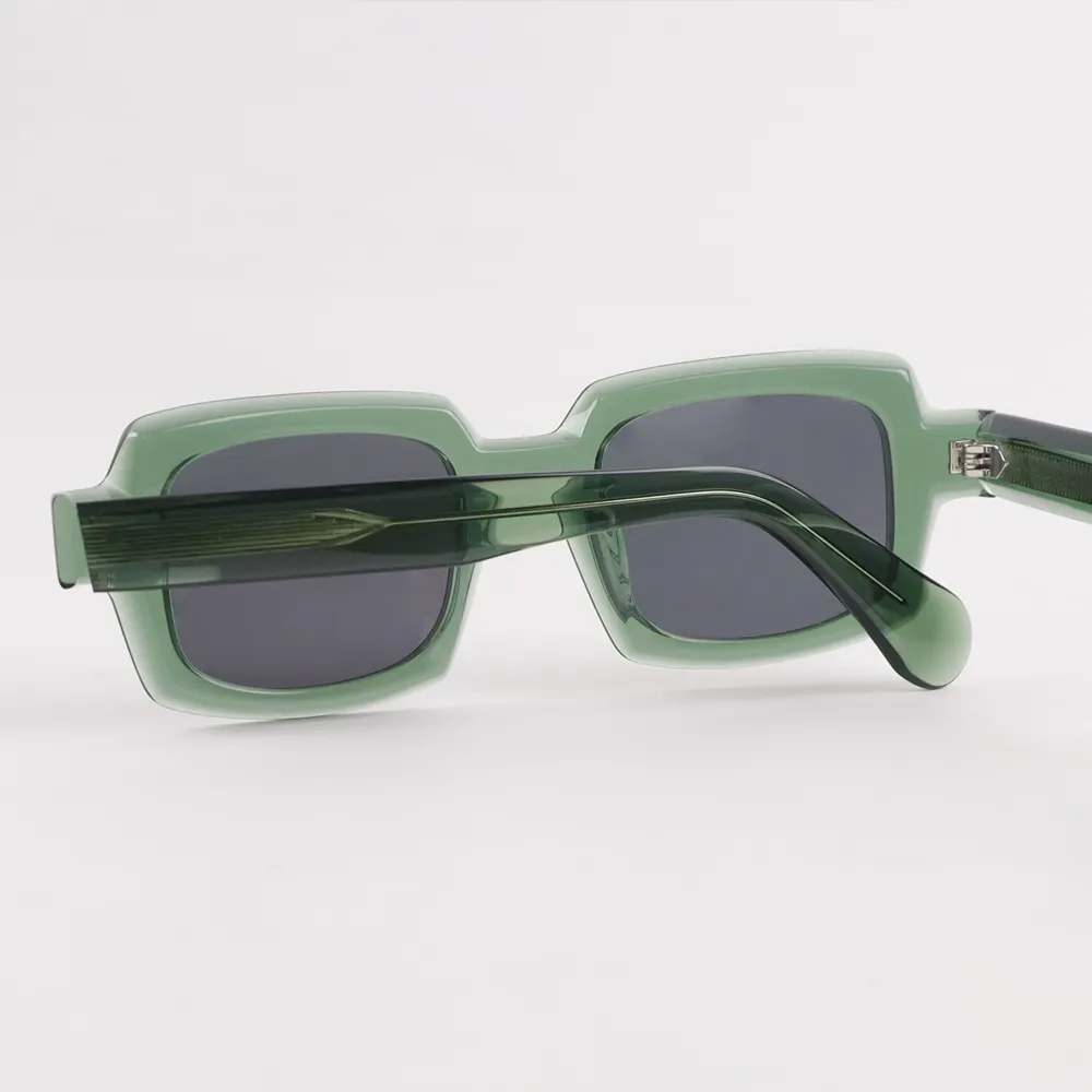 High Quality Brand Acetate Sunglasses Square Sunglasses Vintage Retro Fashion Mazuchelli Acetate Frames Italy
