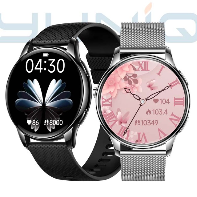 Yuniq in Stock 2024 New Arrival Health Heart Rate 1.32" Amoled Screen Ip68 Bt Call Fashion for Ladies With Chain Smartwatch Y11