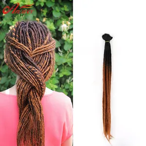 20 inch long cheap synthetic locs dreadlocks crochet braid dreadlocks artificial Dread lock Crochet Braids