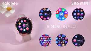 Montre connectée SK6 Mini pour femme avec appels Bluetooth, suivi de santé, suivi sportif, fonction boussole, étanchéité IP67 pour utilisatrices de montres intelligentes - Product Image 2