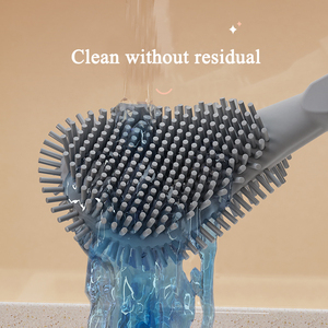 2025 Phong Cách Mới Treo Tường Hộ Gia Đình Nhà Vệ Sinh Làm Sạch Bàn Chải Không-Góc Chết Với Dài Xử Lý Nhà Vệ Sinh Bàn Chải Chủ - Product Image 2