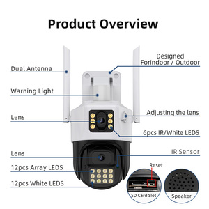 ICSEE 8MP 4K wifiデュアルレンズptzカメラホームHD 6MP 3K屋外夜フルカラーワイヤレスネットワークリモートセキュリティモニターカメラ - Product Image 6