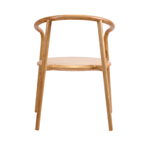 Chaise de salle à manger en bois massif de frêne au design moderne pour le salon, la cuisine, la chambre à coucher ou la villa-Mobilier polyvalent pour restaurant