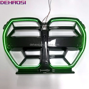 Rejillas Delanteras de Fibra de Carbono Seca LED Estilo CSL para BMW G80 G81 M3 G82 G83 M4 2020-2025, Rejilla de Carreras para Capó con Ventilación <span class=keywords><strong>ACC</strong></span> - Product Image 4