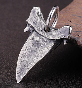 Collar con Colgante de Diente de Tiburón Geométrico de Plata de Ley S925, Unisex, Estilo Vintage, Cultura Urbana, Colgantes de Animales, Dijes Finos - Product Image 3