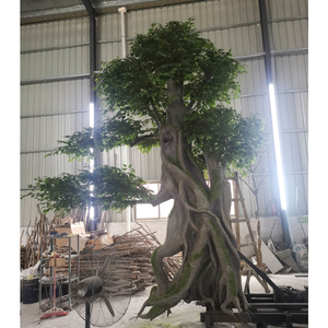 Arbre Artificiel de Banyan pour hôtel, personnalisé, 5 étoiles, Arbre Artificiel, faux Olive vert, grand Arbre Artificiel pour salon d'hôtel - Product Image 5