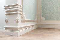 Style moderne décoratif plafond moulage corniche poudre de gypse imperméable à l'eau haute résistance durable écologique longueur de vie personnalisée