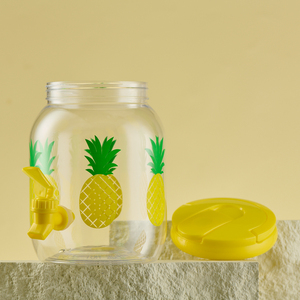 Bán Buôn 2500Ml Pet Tái Sử Dụng Nhựa Nước Giải Khát Jug Chai Với <span class=keywords><strong>Flip</strong></span> Top Cap Cho Tự Chế Nước Ép Trái Cây Lạnh Đồ Uống Refillable - Product Image 2