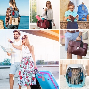 Phụ Kiện Trang Trí Thẻ Hành Lý Du Lịch <span class=keywords><strong>PVC</strong></span> Mềm In Tên 3D Bằng Da PU Chống Nước Theo Yêu Cầu - Product Image 6