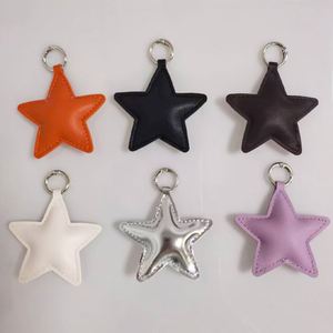 Breloque de sac en cuir PU HR, pendentif élégant, ornement à cinq branches, pendentif coloré pour téléphone portable, idéal pour les cadeaux - Product Image 1