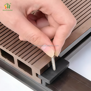 <span class=keywords><strong>Plancher</strong></span> en WPC pour extérieur, pas de peinture nécessaire, fabricant de planches de terrasse en bois composite plastique - Product Image 4