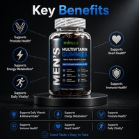 Complément Multivitaminé Adulte Homme Sans Sucre Végétalien à Base de Minéraux et Vitamines C, D, E, Zinc, Fer, Calcium pour le Soutien Immunitaire et la Mémoire