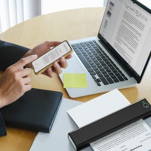 M08F <span class=keywords><strong>A4</strong></span> 휴대용 감열 문서 프린터 미니 1200mAh 배터리 203dpi 고속 인쇄, 여행용 재고 확보 가능 - Product Image 6