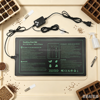 Alas Pemanas Bibit Tahan Air Modern, Alas Pemanas untuk Perkecambahan Biji, Perlengkapan Berkebun Dalam Ruangan untuk Menyemai Bunga, Herbal, dan Sayuran