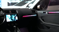 ICarsin - Éclairage d'ambiance intérieur de voiture Symphony amélioré pour Volkswagen VW Jetta 2010-2017 A6 - Garniture décorative - Accessoires automobiles
