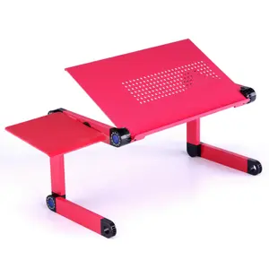 Soporte ajustable de aleación de aluminio para portátil, base plegable de metal para mesa de ordenador portátil, soporte de escritorio para cama