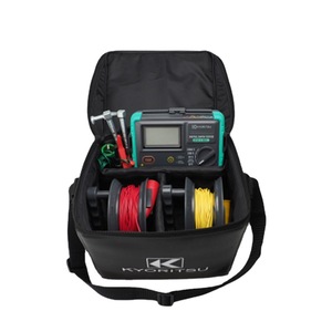 Testeur de résistance de terre Kyoritsu 1 kV, version bobine, avec câbles rouges et jaunes pour tests électriques - Product Image 1
