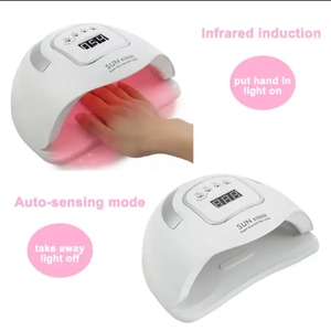 เครื่องอบเล็บยูวีแอลอีดีแบบมืออาชีพ 280 วัตต์ 66 หลอดไฟ LED แสงสีแดง อบเจลแห้งเร็ว พร้อมปลั๊กแบบ US UK EU AU - Product Image 5