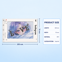 Porte-clés lenticulaire 3D personnalisé en gros, breloque anime à bascule haut-bas, pendentif de sac en PET, décoration souvenir