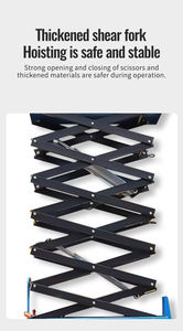 Plate-forme élévatrice à ciseaux automotrice mobile polyvalent avec moteur et moteur pour les ateliers de réparation de machines d'hôtels - Product Image 4