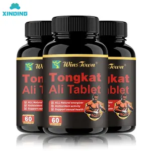 แท็บเล็ต Tongkat Ali พลังงานสำหรับผู้ชายผง Maca แคปซูลอาหารเสริมเพื่อสุขภาพสำหรับให้พลังงาน