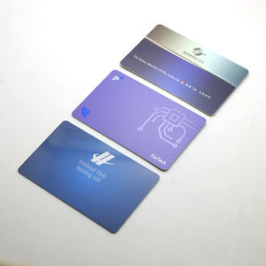 Tarjeta NFC Comercial con Logotipo Personalizado, Impresión UV Esmerilada, Azul Intenso, Dorado Láser, Plateado Estampado - Product Image 1