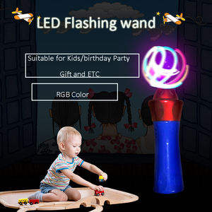 Umwelt freundlich 4. Juli <span class=keywords><strong>Magic</strong></span> Light up Toy Wands Kinder Weihnachten LED Spinning <span class=keywords><strong>Ball</strong></span> <span class=keywords><strong>Magic</strong></span> Stick Spinner Blinklicht Spielzeug - Product Image 2