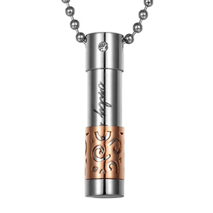 Set Coordinato Classico Religioso Ortodosso per Bambini 'Solo Amore per Lui e Lei' con Ciondoli Diffusori di Oli Essenziali in Acciaio Inossidabile - Product Image 3