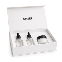 Boîte cadeau personnalisée pour soins de la peau, flacon de sérum, boîte rigide avec insert en mousse, fermeture magnétique, emballage de luxe pour crème, pour les marques cosmétiques