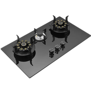 Stufa a Gas per uso domestico con fornello in vetro temperato a conchiglia a disco magico a tre occhi a risparmio energetico - Product Image 3