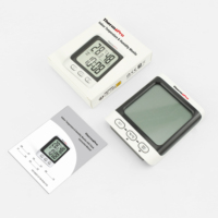 Hygromètre numérique TP152, thermomètre d'intérieur, mesureur d'humidité avec heure, jauge d'humidité ambiante avec capteur d'humidité, thermo-hygromètre