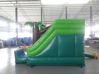 Château gonflable sur le thème de la jungle avec toboggan 3,5*3,85*2,45m