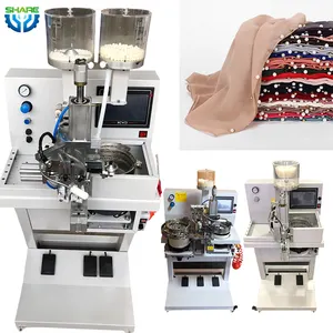 generic automatic bead rivet stone pearls attaching setting fixing machine for fabric