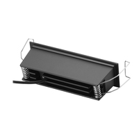 Arandela de pared integrada moderna de 10W, 20W, 30W, lámpara de rejilla LED con Control remoto, escaparate de museo, luz de techo, foco antideslumbrante Cob